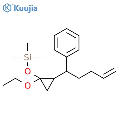 Silane, [[1-ethoxy-2-(1-phenyl-4-pentenyl)cyclopropyl]oxy]trimethyl- structure