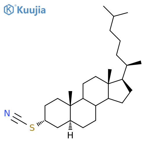 Cholestane-3-thiol,cyanate, (3a,5a)- (9CI) structure