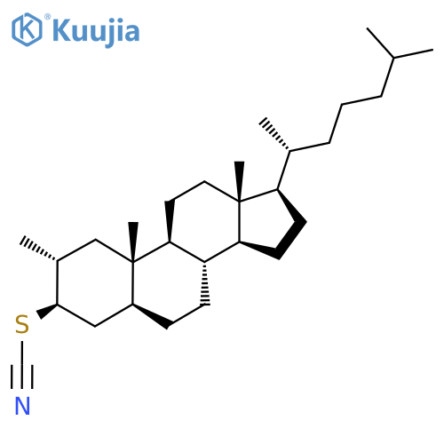 Thiocyanic acid, 2alpha-methyl-5alpha-cholestan-3beta-yl ester structure