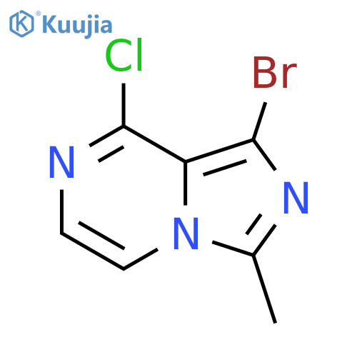 1-bromo-8-chloro-3-methylimidazo[1,5-a]pyrazine structure