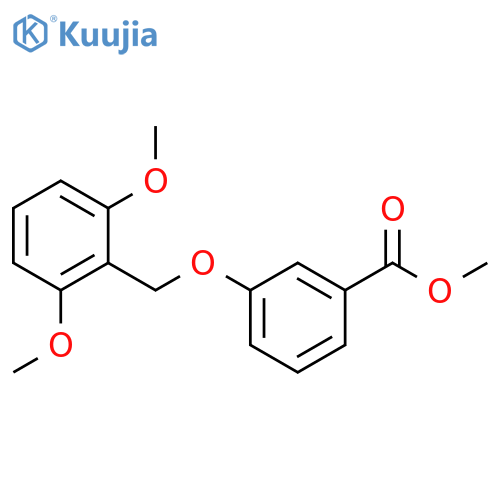 Benzoic acid, 3-[(2,6-dimethoxyphenyl)methoxy]-, methyl ester structure