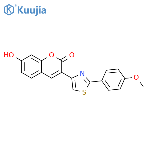 7-hydroxy-3-2-(4-methoxyphenyl)-1,3-thiazol-4-yl-2H-chromen-2-one structure