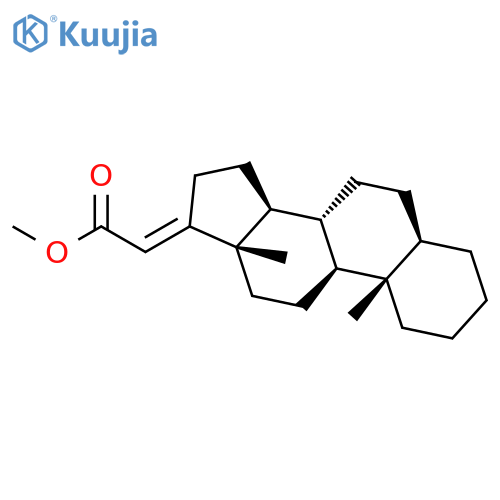 Pregn-17(20)-en-21-oic acid, methyl ester, (5a,17Z)- structure