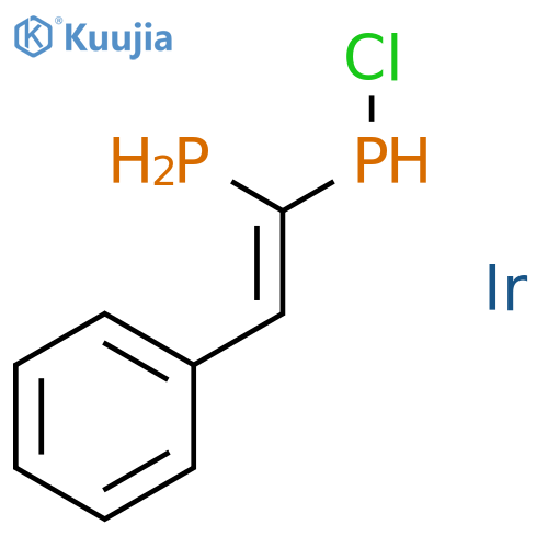 Iridium, chloro(phenylethenylidene)bis(phosphine)- structure