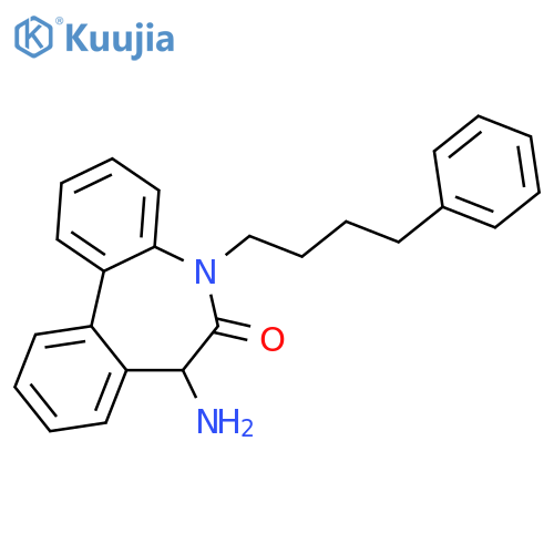 6H-Dibenz[b,d]azepin-6-one, 7-amino-5,7-dihydro-5-(4-phenylbutyl)- structure