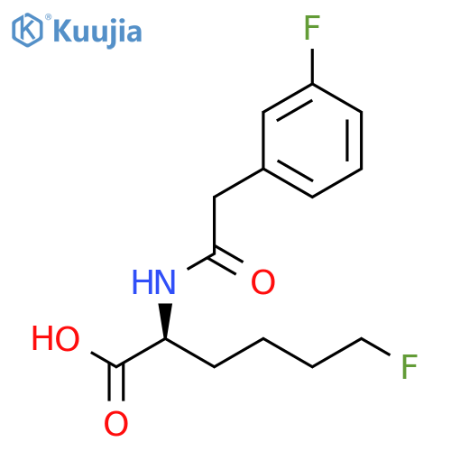 Norleucine, 6-fluoro-N-[(3-fluorophenyl)acetyl]- structure
