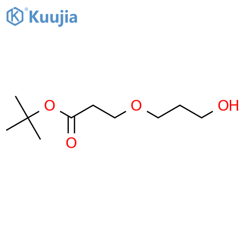 t-Butyl 3-(hydroxypropoxyl)-propanoate structure