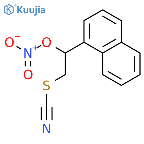 THIOCYANIC ACID, 2-(1-NAPHTHALENYL)-2-(NITROOXY)ETHYL ESTER structure