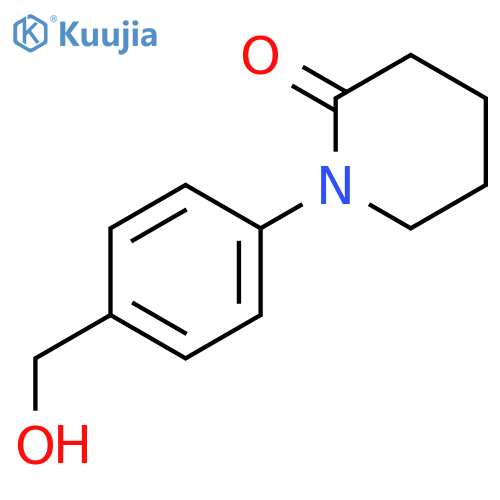 2-Piperidinone, 1-[4-(hydroxymethyl)phenyl]- structure