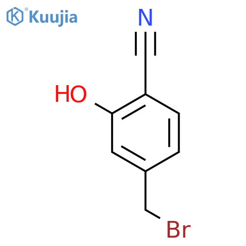 4-(bromomethyl)-2-hydroxybenzonitrile structure