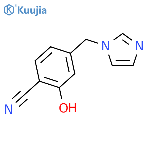 2-hydroxy-4-(1H-imidazol-1-ylmethyl)-Benzonitrile structure