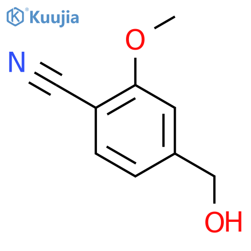 4-(Hydroxymethyl)-2-methoxyBenzonitrile structure
