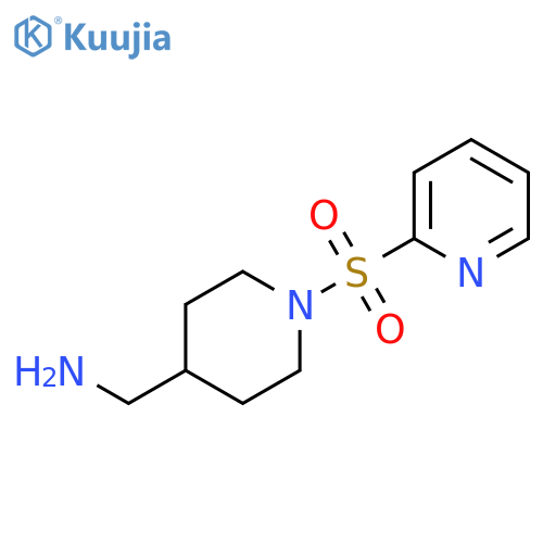 4-Piperidinemethanamine, 1-(2-pyridinylsulfonyl)- structure