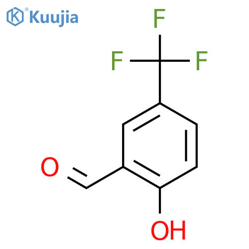 2-hydroxy-5-(trifluoromethyl)benzaldehyde structure