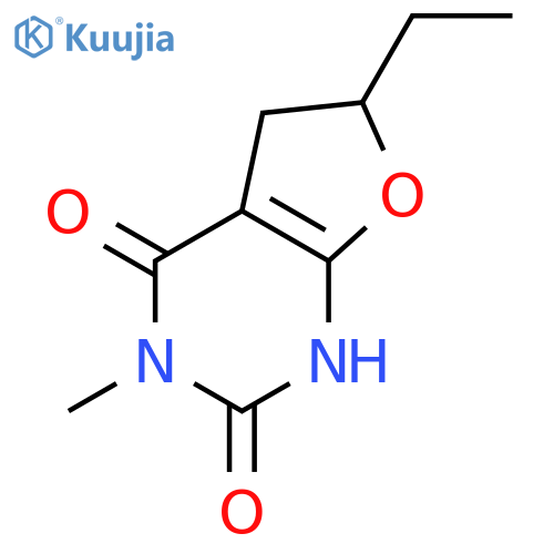 6-ethyl-3-methyl-5,6-dihydrofuro[2,3-d]pyrimidine-2,4(1H,3H)-dione structure