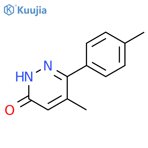5-methyl-6-(4-methylphenyl)-2,3-dihydropyridazin-3-one structure