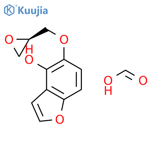 4-Benzofuranol, 5-[(2R)-oxiranylmethoxy]-, formate structure
