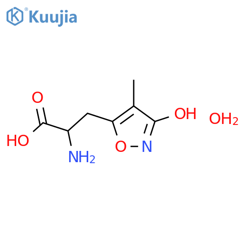 (R,S)-a-Amino-3-hydroxy-4-methyl-5-isoxazolepropionic Acid Monohydrate structure