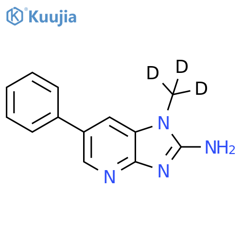 2-Amino-1-methyl-6-phenylimidazo4,5-bpyridine-d3 structure
