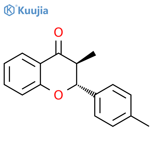 (2S,3R)-3-methyl-2-(p-tolyl)chroman-4-one structure