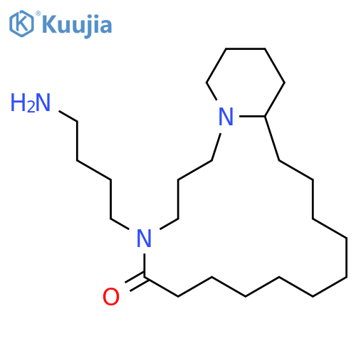 (15aR)-4-(4-aminobutyl)octadecahydropyrido[1,2-e][1,5]diazacycloheptadecin-5(6H)-one structure