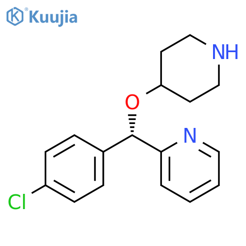2-(S)-(4-Chlorophenyl)(4-piperidinyloxy)methylpyridine L-Tartrate structure