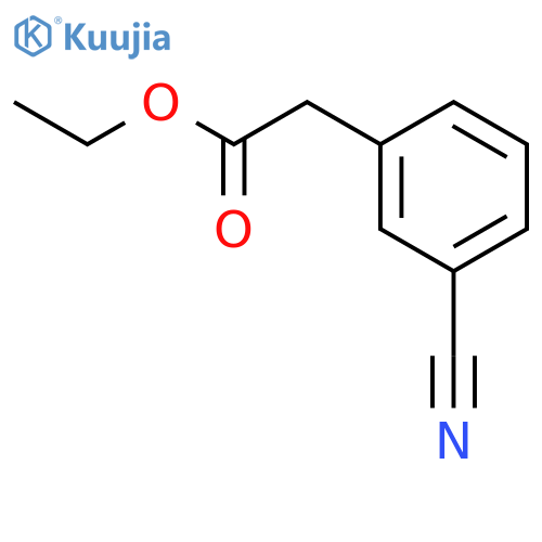 Ethyl 2-(3-cyanophenyl)acetate structure