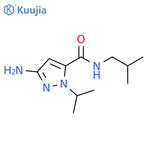 1H-Pyrazole-5-carboxamide, 3-amino-1-(1-methylethyl)-N-(2-methylpropyl)- structure