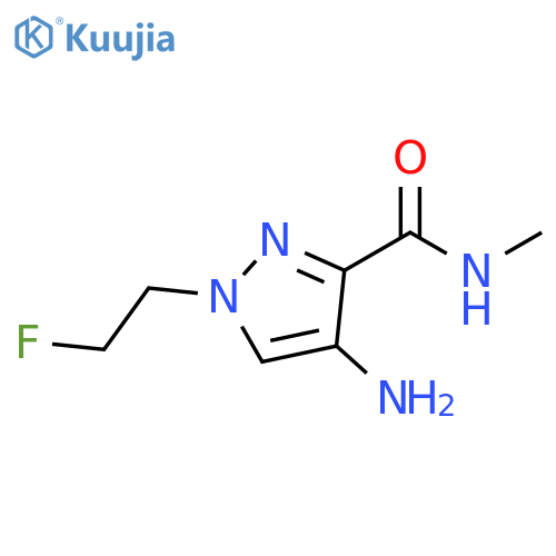 4-amino-1-(2-fluoroethyl)-N-methyl-1H-pyrazole-3-carboxamide structure