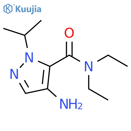 1H-Pyrazole-5-carboxamide, 4-amino-N,N-diethyl-1-(1-methylethyl)- structure