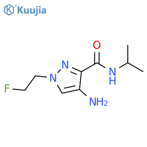 4-amino-1-(2-fluoroethyl)-N-isopropyl-1H-pyrazole-3-carboxamide structure