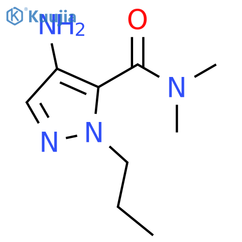 4-amino-N,N-dimethyl-1-propyl-1H-pyrazole-5-carboxamide structure