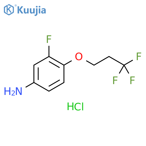 3-fluoro-4-(3,3,3-trifluoropropoxy)aniline structure