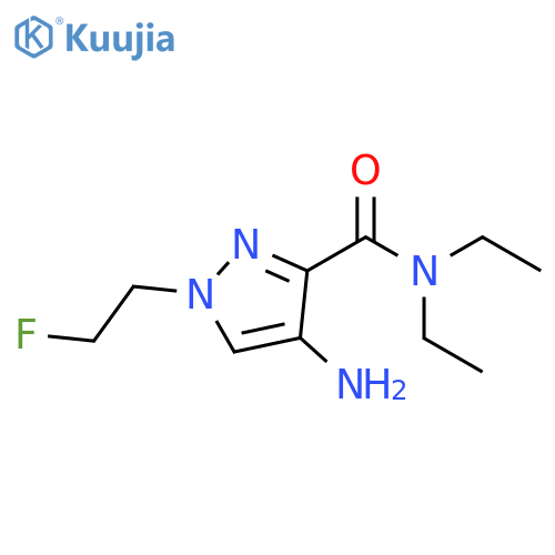 1H-Pyrazole-3-carboxamide, 4-amino-N,N-diethyl-1-(2-fluoroethyl)- structure