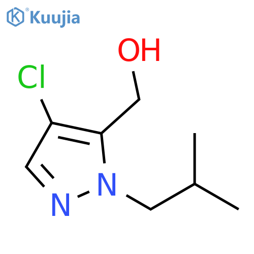 (4-chloro-1-isobutyl-1H-pyrazol-5-yl)methanol structure