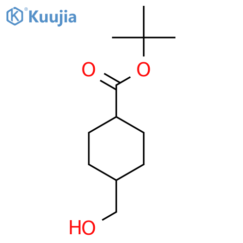 Tert-butyl trans-4-(hydroxymethyl)cyclohexanecarboxylate structure