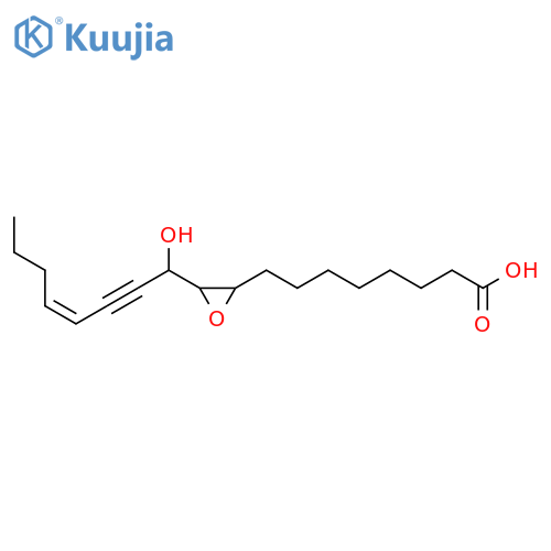 9,10-Epoxy-11-hydroxy-14-octadecen-12-ynoic acid; (9S,10R,11S,14Z)-form structure