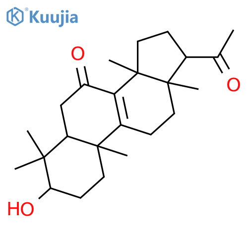 3-Hydroxy-22,23,24,25,26,27-hexanoreuph-8-ene-7,20-dione; 3β-form structure