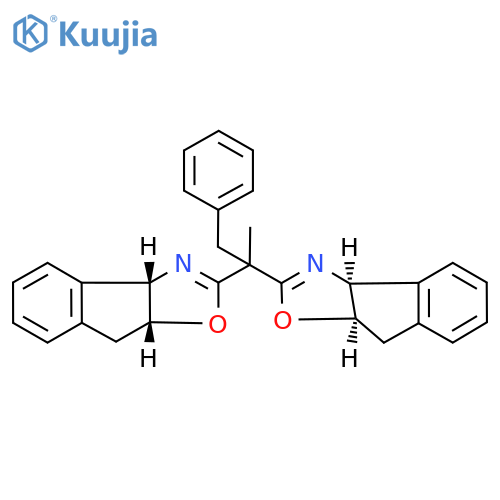(3AS,3a'S,8aR,8a'R)-2,2'-(1-phenylpropane-2,2-diyl)bis(8,8a-dihydro-3aH-indeno[1,2-d]oxazole) structure