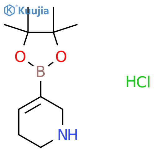 5-(4,4,5,5-Tetramethyl-1,3,2-dioxaborolan-2-yl)-1,2,3,6-tetrahydropyridine hydrochloride structure