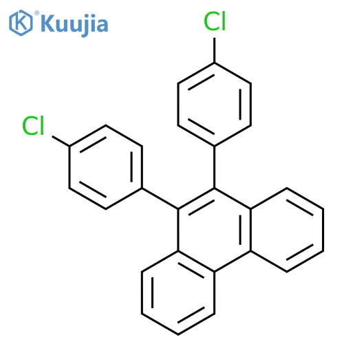Phenanthrene, 9,10-bis(4-chlorophenyl)- structure