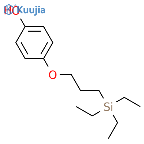 Phenol, 4-[3-(triethylsilyl)propoxy]- structure