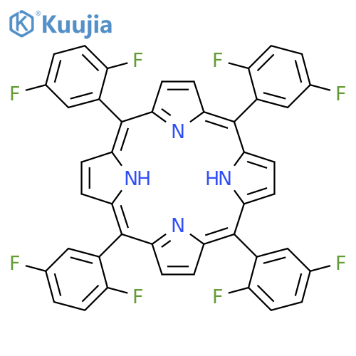 21H,23H-Porphine, 5,10,15,20-tetrakis(2,5-difluorophenyl)- structure