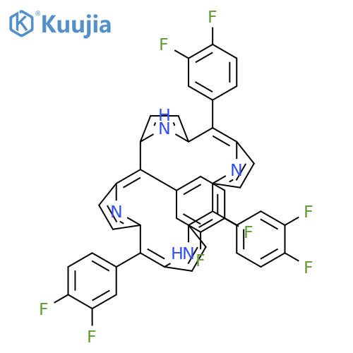 21H,23H-Porphine, 5,10,15,20-tetrakis(3,4-difluorophenyl)- structure