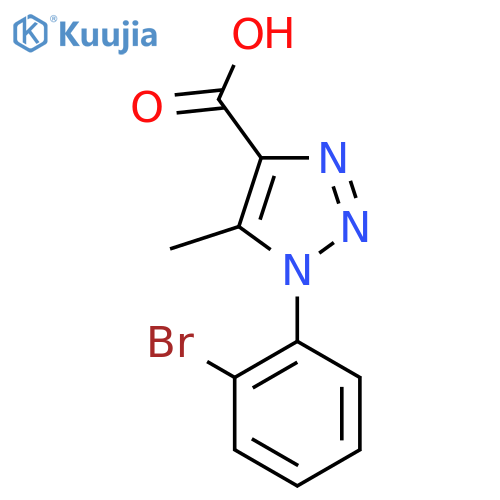 1-(2-Bromophenyl)-5-methyl-1H-1,2,3-triazole-4-carboxylic acid structure