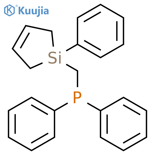 Phosphine, diphenyl[(1-phenylsilacyclopent-3-en-1-yl)methyl]- structure