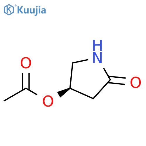(4R)-4-(acetyloxy)-2-Pyrrolidinone structure
