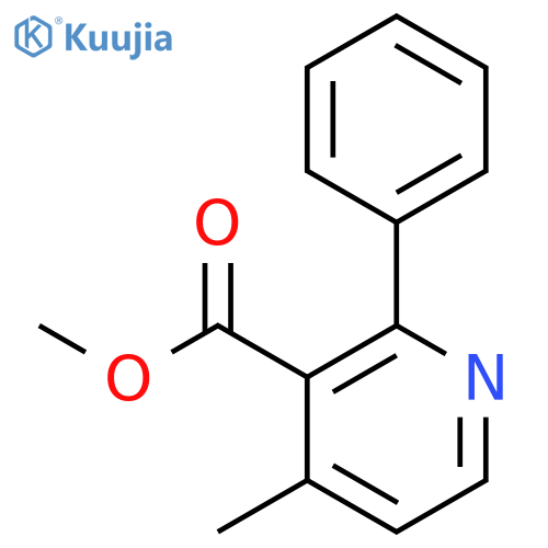 3-Pyridinecarboxylic acid, 4-methyl-2-phenyl-, methyl ester structure