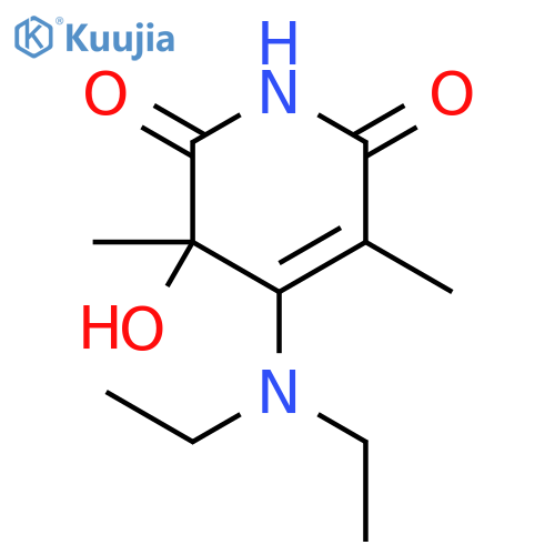 2,6(1H,3H)-Pyridinedione, 4-(diethylamino)-3-hydroxy-3,5-dimethyl- structure