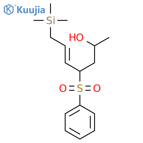 5-Hepten-2-ol, 4-(phenylsulfonyl)-7-(trimethylsilyl)- structure